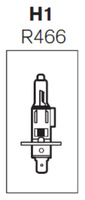 Automobilinė lemputė - H1 (R466) RING 24V; 70W; P14.5s