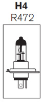 Automobilinė lemputė - H4 (R472) RING 12V; 60/55W ; P43T