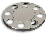 Osłona na felgę 19,5” – stal nierdzewna, zamknięty środek, 8 otworów, PCD 275 mm