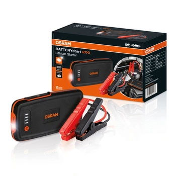 BOOSTER URZADZENIE ROZRUCHOWE KOMPAKTOWY JUMP STARTER LITOWY 200 _ 12V 6000MAH SZT OSRAM