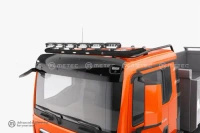 Rama dachowa malowana na czarno do MAN TGX, TGA (XL/GN), TGS ( L,M/TN,NN) z wiązką elektryczną, zaciskami na 6 odbiorników oraz światłami obrysowymi LED