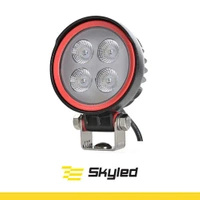 Lampa robocza SKYLED RED LINE okrągła 12W, 4 LED, 9-32V, 1080 Lm, IP67/69K