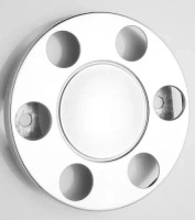 Osłona na felgę 17,5" – stal nierdzewna, zamknięty środek, 6 otworów, PCD 245 mm