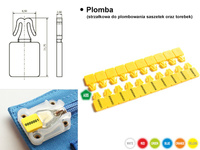 Plomba (rodyklės formos plomba paketėliams ir maišeliams) 1000 vnt.